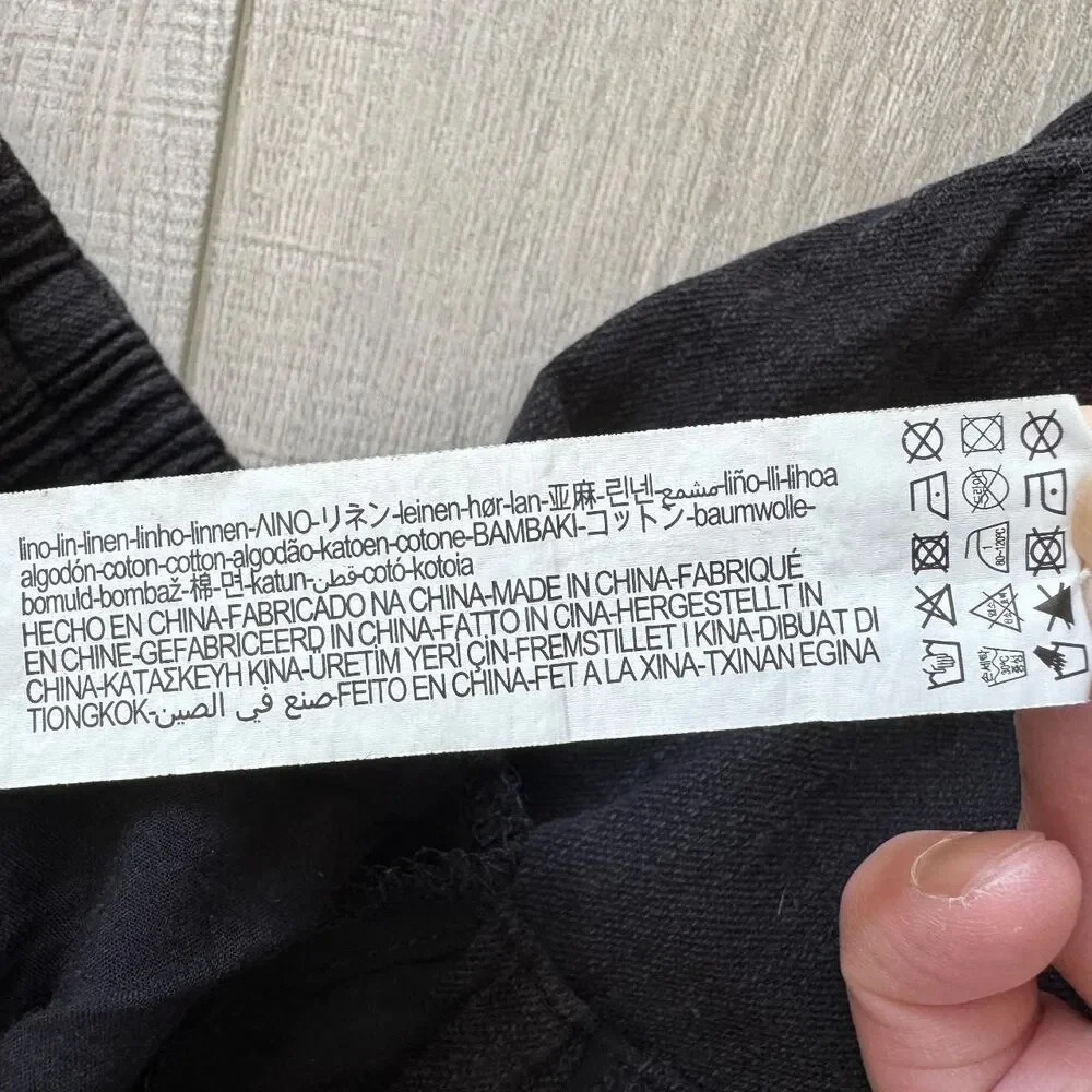 Zara Women's Black‎ and Grey Trousers